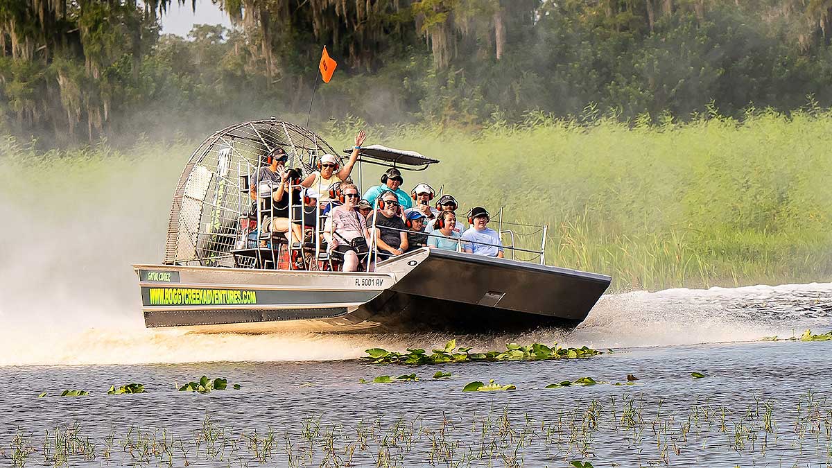 Airboat no Everglaes em Orlando